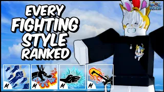 EVERY Fighting Style RANKED From WORST To BEST! | Blox Fruits Fighting Style Tier List