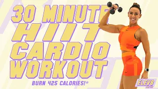 30 Minute At Home HIIT Cardio Workout! 🔥Burn 400 Calories!* 🔥The ELEV8 Challenge | Day 53