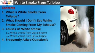 White Smoke From Tailpipe