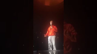 Justin Bieber walks off stage after got booed for asking fans not to scream Manchester Purpose Tour