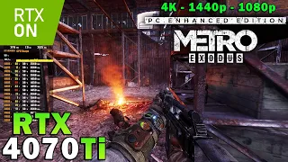 Metro Exodus Enhanced Edition | RTX 4070 Ti | 5800X3D | 4K 1440p 1080p | Ray Tracing | Max Settings