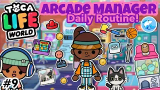 Toca Life World | Arcade Manager Daily Routine!! 👾 #9