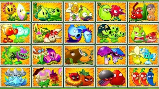 PvZ2 Battlez - Random 20 Plant Pairs vs Zombies Team - Who Will Win ?