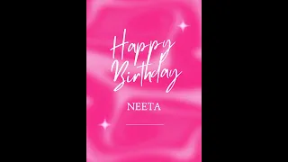 Neeta Happy Birthday | Birthday Songs with name | Birthday Reel |Janamdin | Janmdin | #Ad4beloved