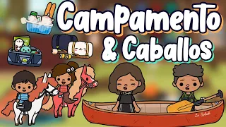 Campamento y Caballos con los Abuelos🏕️🤩🏇Mis hijos acámpan y montan caballo👧🏻👦🏻|Toca Cam!