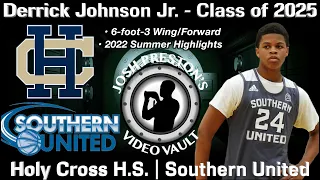 Derrick Johnson Jr. (Holy Cross/Southern United 2025 W/F) - 2022 Summer Highlights