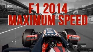F1 2014 Gameplay - ALL CARS MAXIMUM SPEED COMPARISON