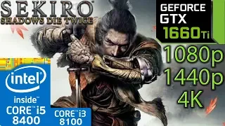 Sekiro: Shadows Die Twice - GTX 1660 ti - 1080p - 1440p - 4K - Benchmark PC - i5 8400 i3 8100