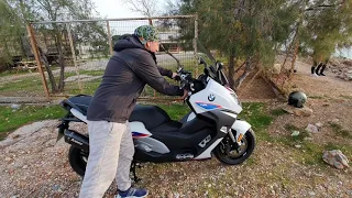 BMW C650 Sport, Akrapovic exhaust.