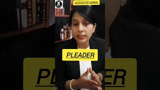 difference between Pleader and Advocate #advocate #shorts