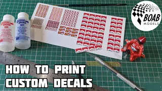 How to print waterslide decals - BOAB Models Tips & Tricks