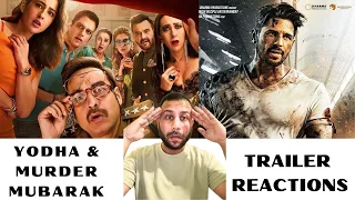 Yodha & Murder Mubarak Trailer Reaction Siddharth M, Disha P, Rashi K, Karishma K, Pankaj T, Sara K