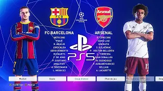 PES 2021 PS5 FC BARCELONA - ARSENAL | MOD Ultimate Difficulty Career Mode HDR Next Gen