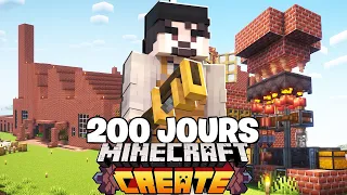 J'ai survécu 200 JOURS en tant qu'Ingénieur sur Create Minecraft Hardcore !