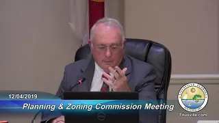 Planning and Zoning Commission Meeting — 12/04/2019 - 6:00 p.m.