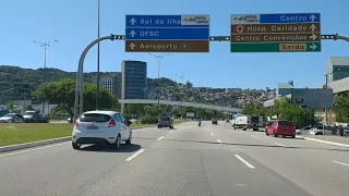 Florianópolis SC. da BR 101 até o Aeroporto Hercílio luz..