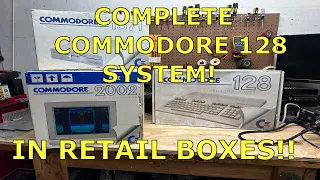 I found a COMPLETE Commodore 128 system still in retail boxes at a flea market!