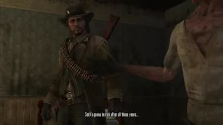 Red Dead Redemption - Let The Dead Bury Their Dead: Mansion Fight & Seth's Glass Eye Cutscene XBO