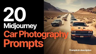 20 Midjourney Car Photography Prompts (Prompts in description)