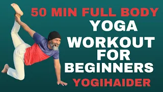 50 min Morning Yoga for Beginners | Full Body Workout for Weight loss | Yogi Haider #health #yoga