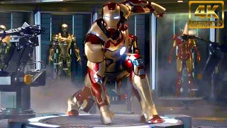 Top 10 Iron Man Suit Up Scenes | Iron Man 1 to ENDGAME (2008-2019) | 4K HD | Robert Downey Jr.