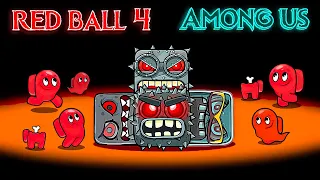 All "animation" RED BALL 4 in AMONG US !