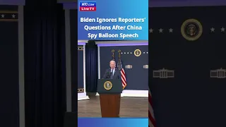 #Biden Blows Off Reporters' Questions After Speech About Chinese #SpyBalloons - NTD Live