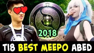 BEST Meepo Abed DESTROYS Invoker Topson — TI8 Fnatic vs OG