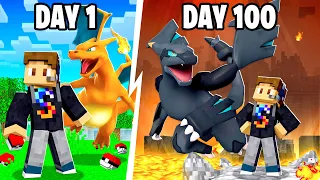 I SPENT 100 DAYS In FUSION MINECRAFT PIXELMON (movie)