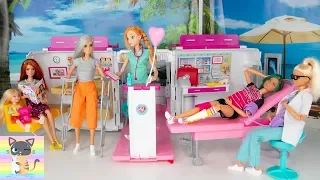 Barbie Doll Ambulance Car and Hospital Playset! Kids toys