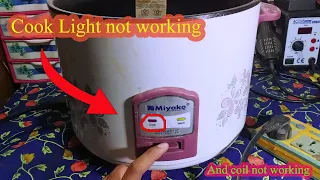 How to repair rice cooker || cook light not working