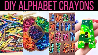 DIY Alphabet Crayons