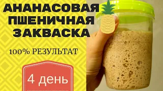 САМАЯ СИЛЬНАЯ закваска для хлеба на ананасовом соке ☆ ДЕНЬ 4