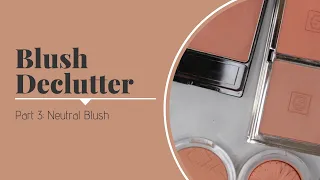 BLUSH DECLUTTER: Part 3 - Neutral Blush (with swatches)