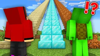 IF YOU CHOOSE THE WRONG STAIR, YOU DIE in Minecraft Challenge Funny Pranks - Maizen