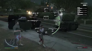 Grand Theft Auto V five-star police fight at richman and the track!