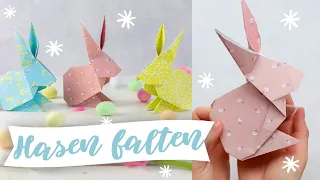 Origami Osterhase: Hase aus Papier falten für Ostern | TRYTRYTRY