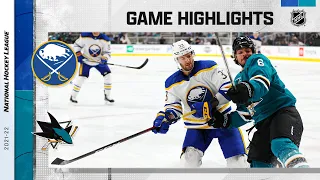 Sabres @ Sharks 11/2/21 | NHL Highlights