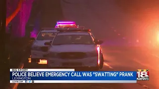 Police Believe Emergency Call Was "Swatting" Prank