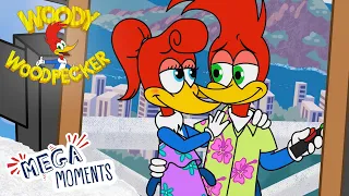 The Unusual Holiday 🏖️ | Woody Woodpecker | Compilation | Mega Moments