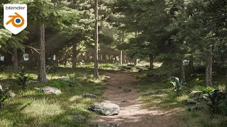 How to Make Evergreen Forests in Blender - Tutorial