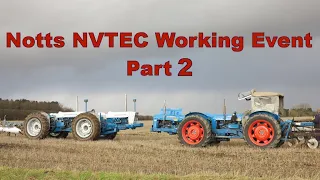 Tractors at work during the Notts NVTEC working event