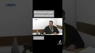 Волынский судья наказывает полицейского