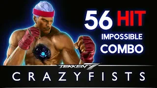 Tekken 7 - Bryan Fury 56 Hit Impossible Combo