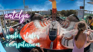 【4K】 water slides compilation at aquaJoy su park