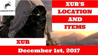 Destiny 2 - Xur's Location & Items Week #13 December 1st, 2017 (12/1/2017)