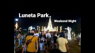 [4k] Luneta Park | Christmas Decoration 2022 | Weekend Night Walk | CASA BLANCA Vlogs