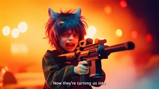 Ai Music Video - Kids with Guns - Gorillaz