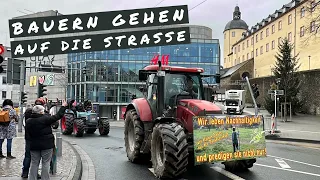 Landwirte, Spediteure und Unternehmen protestieren in Siegen