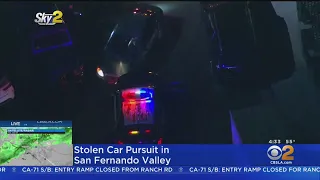 Suspect In Stolen Car Leads Police On Wild Pursuit Through San Fernando Valley